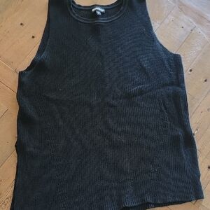 Express Black Knit Tank Top Size Large